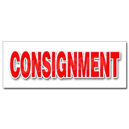 Signmission CONSIGNMENT DECAL sticker second hand name brands clothes furniture store, D-36 Consignment D-36 Consignment